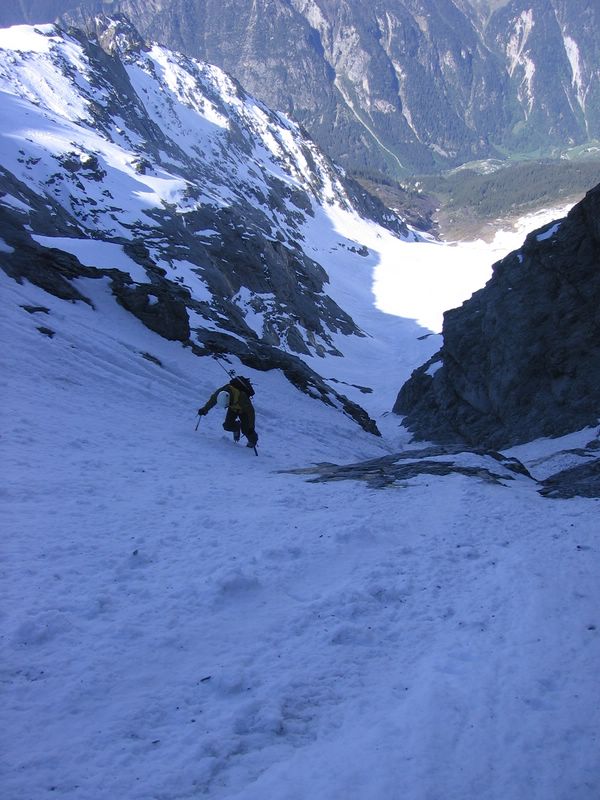 Grand Bec : Bruno dans le bas du couloir