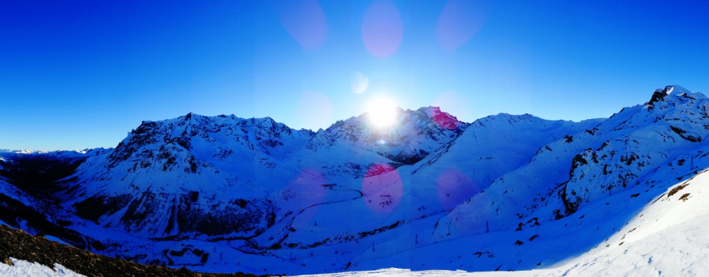 les Écrins au couché 