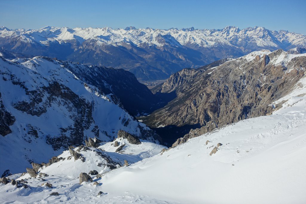 Le Val d'Escreins depuis le sommet