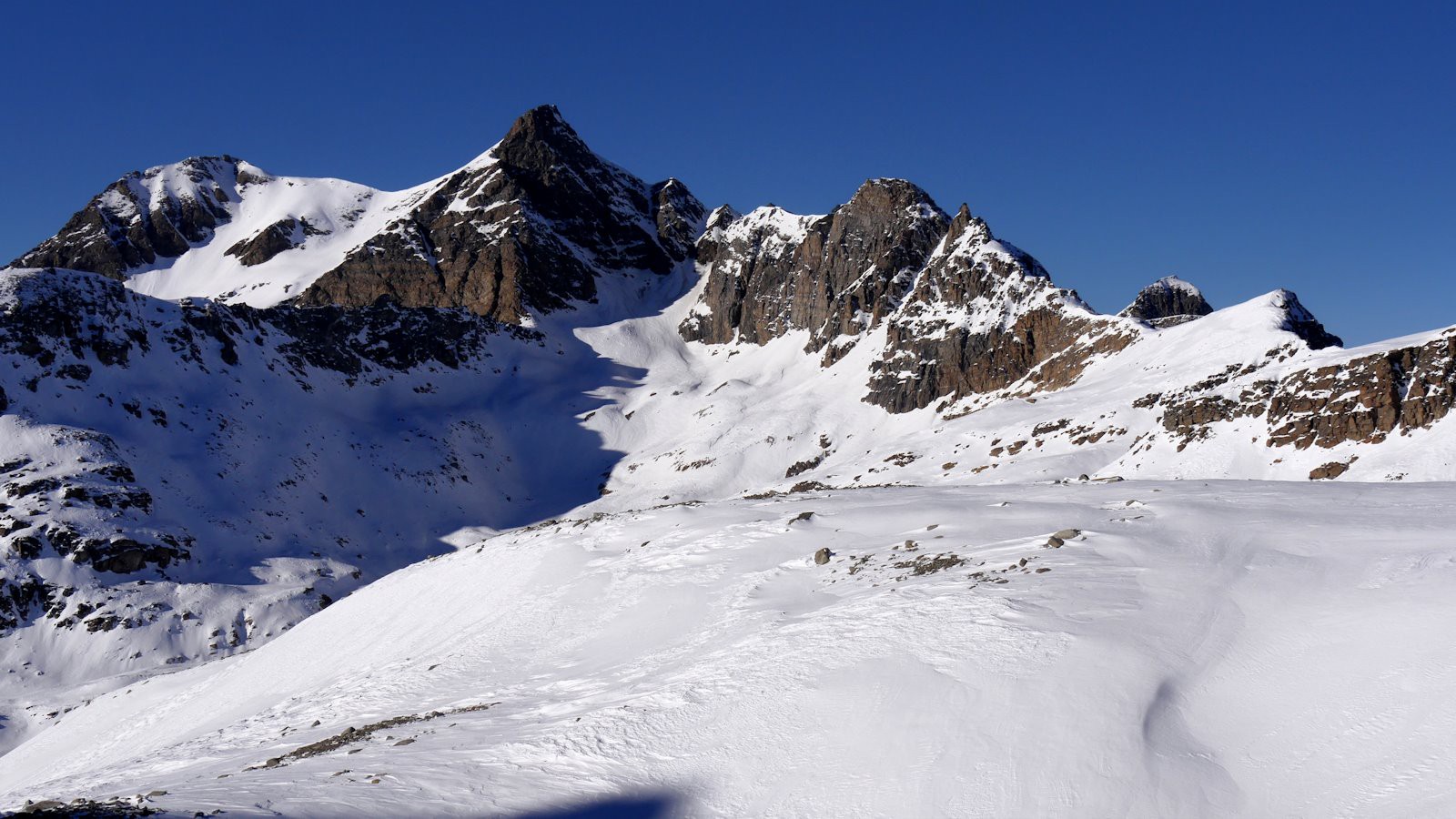 Un dernier coup d'œil sur la Grande Aiguille Rousse.
