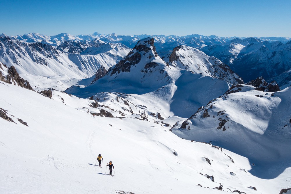 Pentes finales sous le sommet