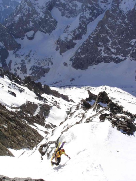 sortie arête : Romu en finit, haut du couloir
