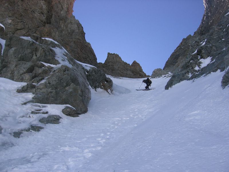 Col Est du Pelvoux : .. et d'en dessous