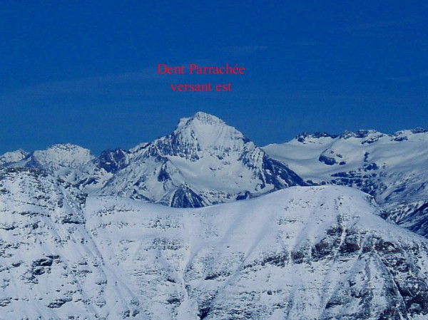 Dent Parrachée : Le versant Est skié cette année au Skitour Game !!!