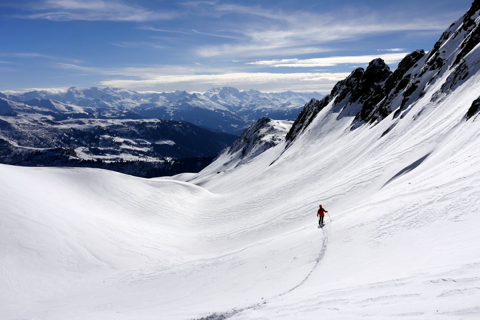 En direction du Col des Evettes.