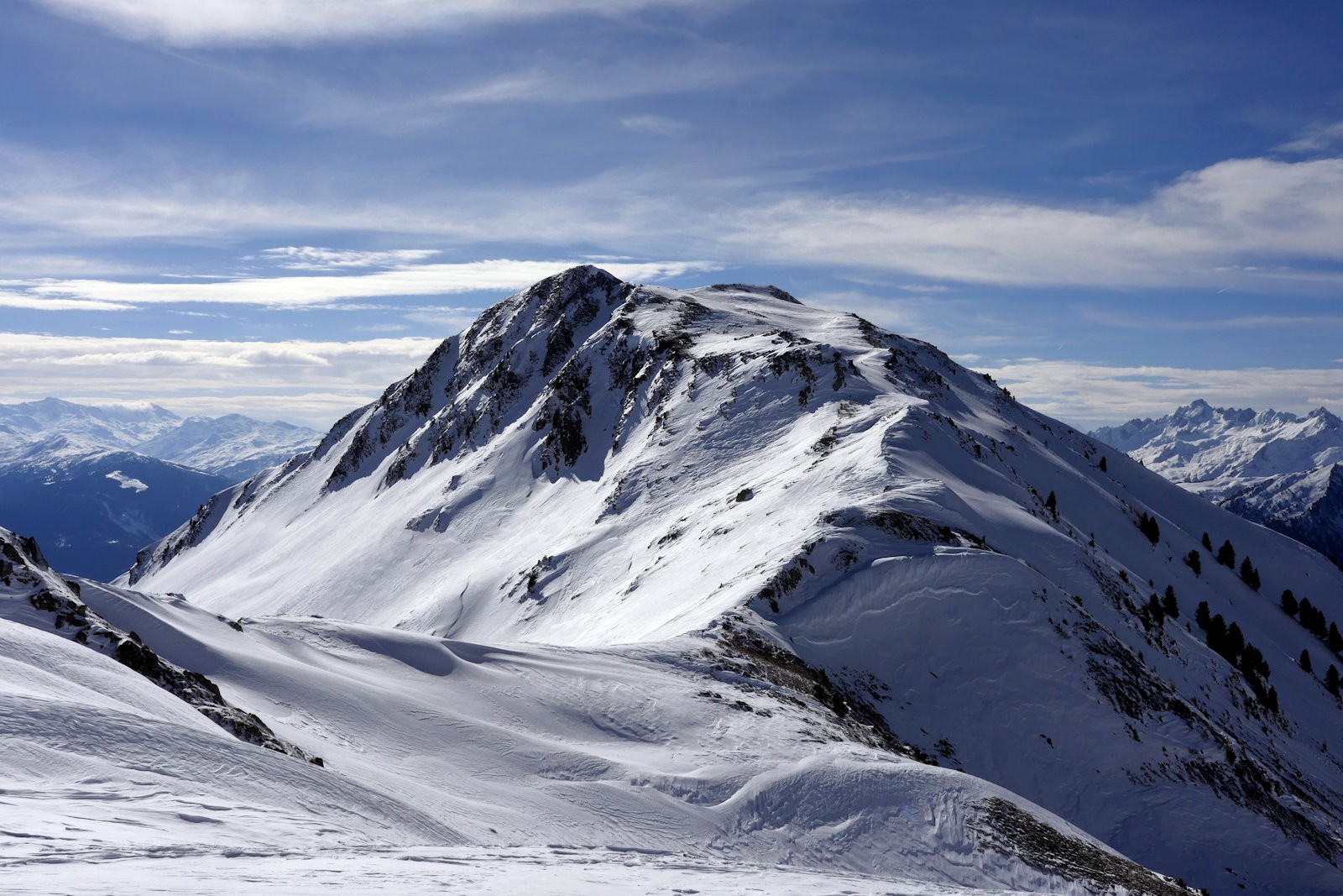L'arête nord-est de la Croix de Sécheron. 