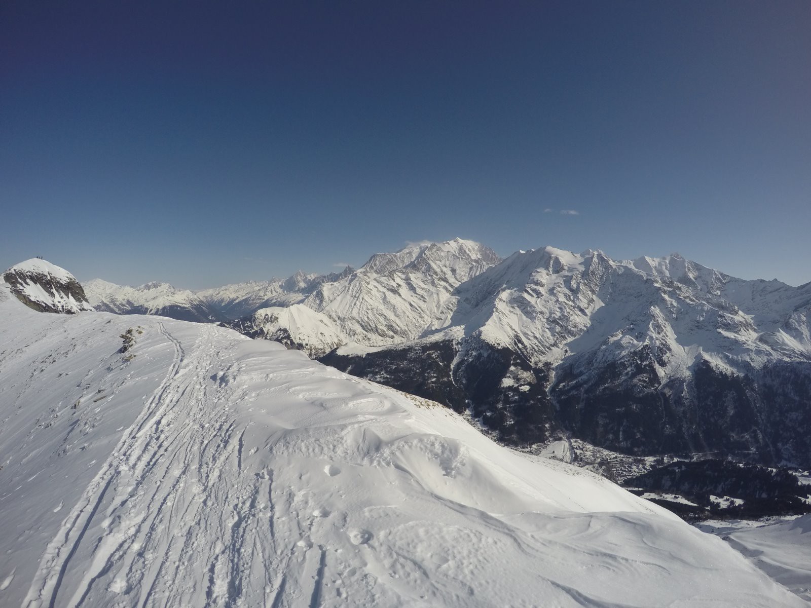 Le Mont Joly et le Mont Blanc