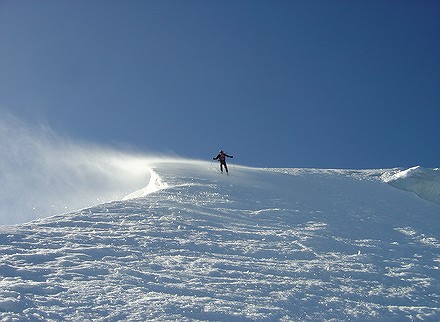 Sur l'arête : La glace n'est pas loin mais pas de problème