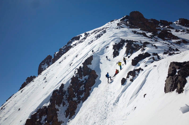 Arête pour rejoindre Ihibi Nord