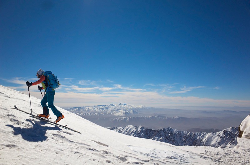 Au col du Toubkal Ouest