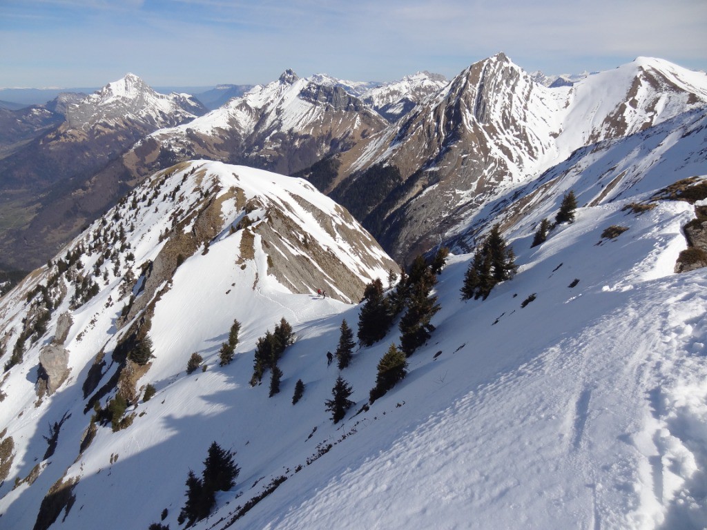 Départ ski au pied des Arlicots