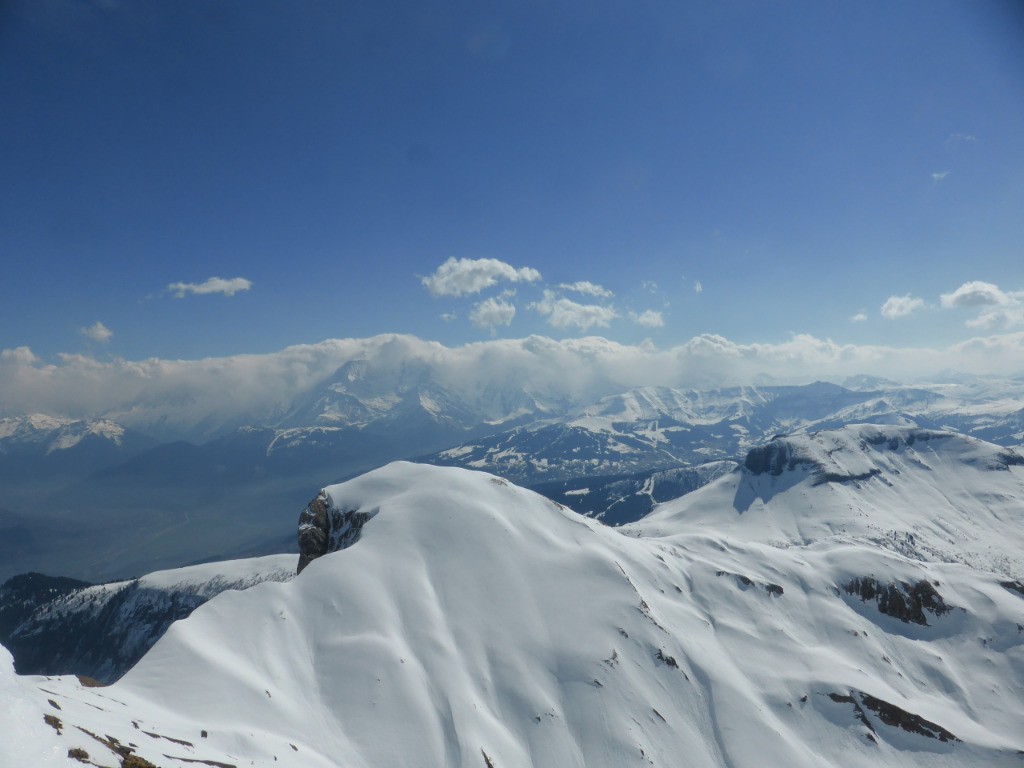 massif de Mt Blanc bouché