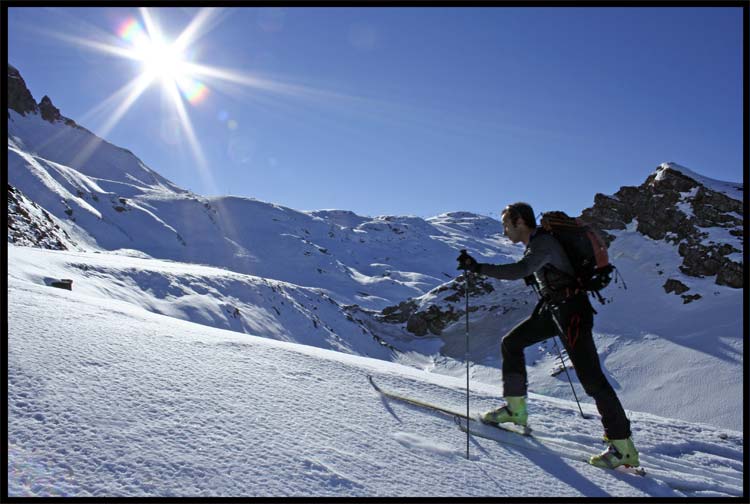 Col de Pelouse : Retour sur Flaine.