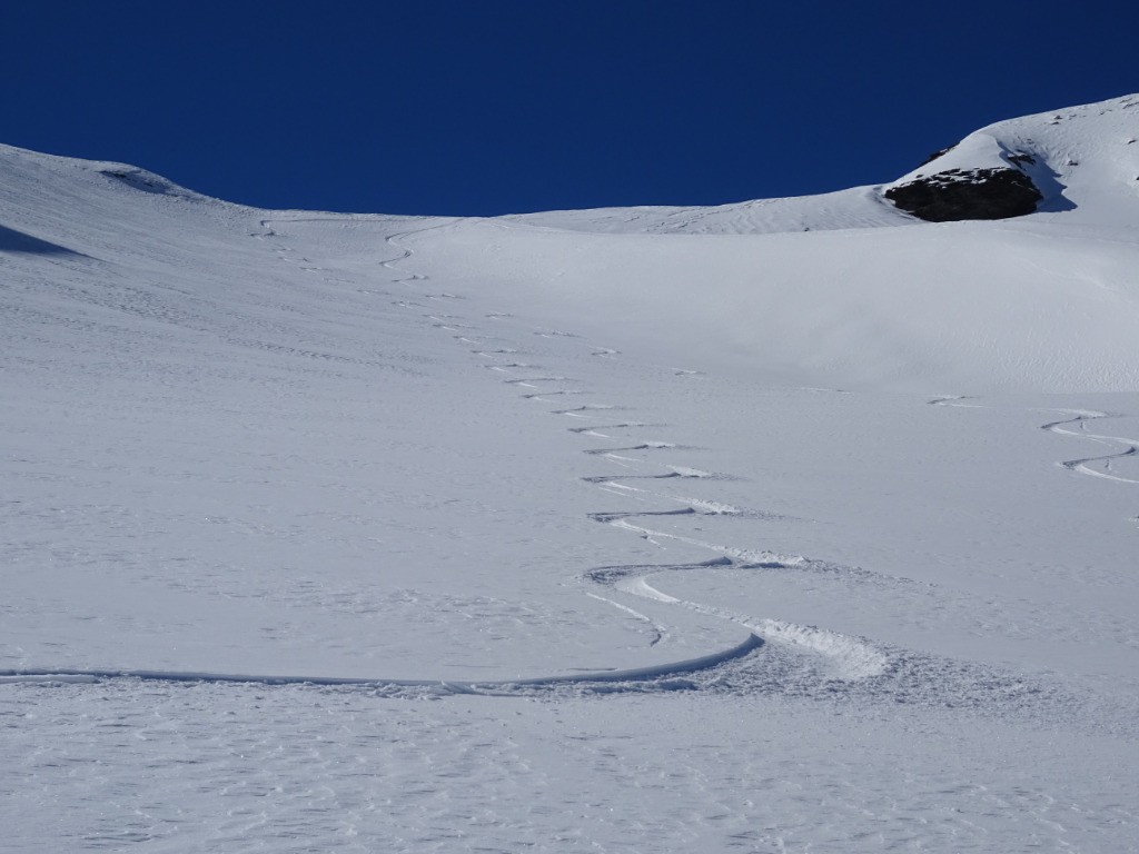 Premiers virages sous le col