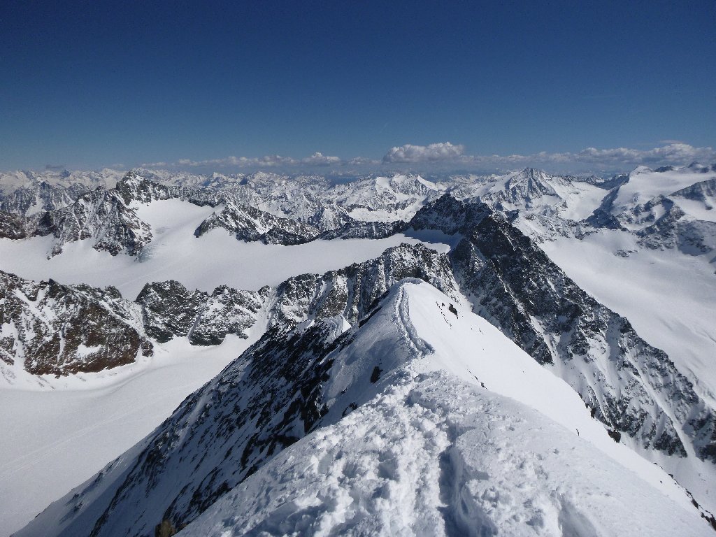 Vue en arrière...sur le Stubai