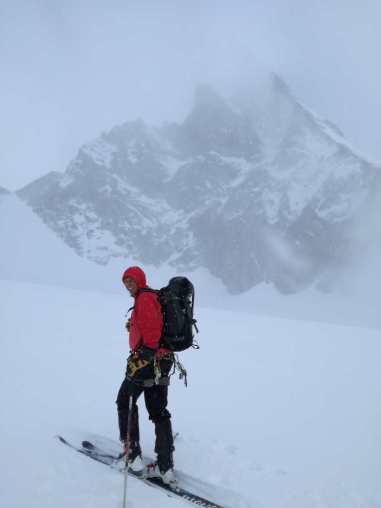 Julien devant la dent Blanche