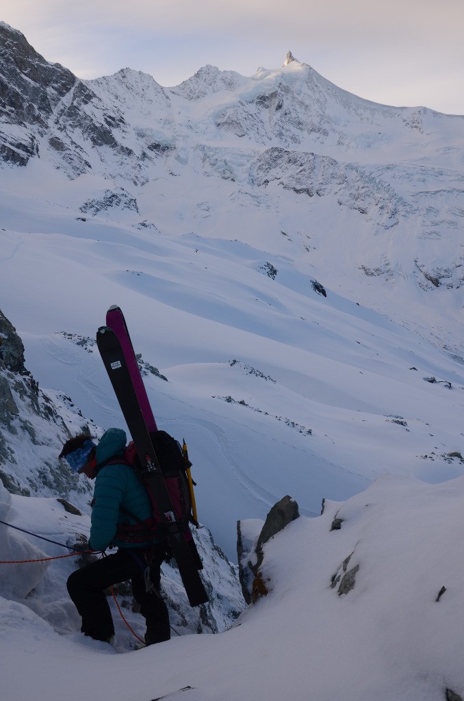 Rappel au col de Milon