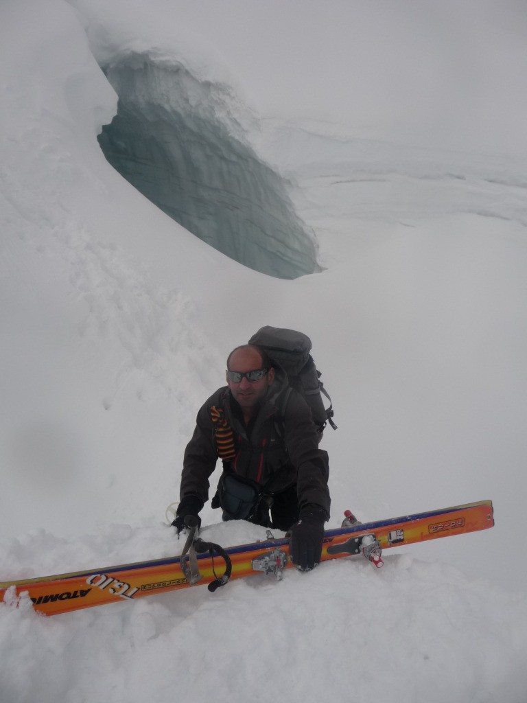passage de crevasses