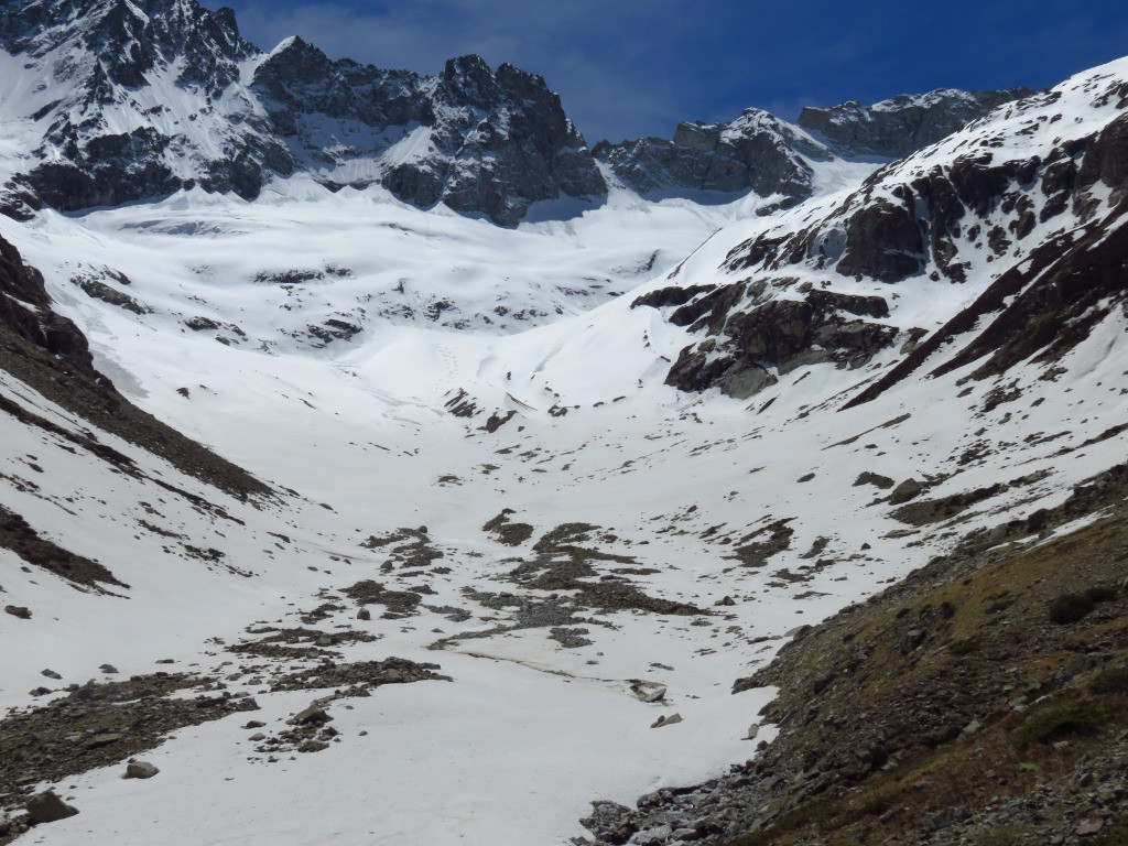 dernier regard sur le bas de la descente