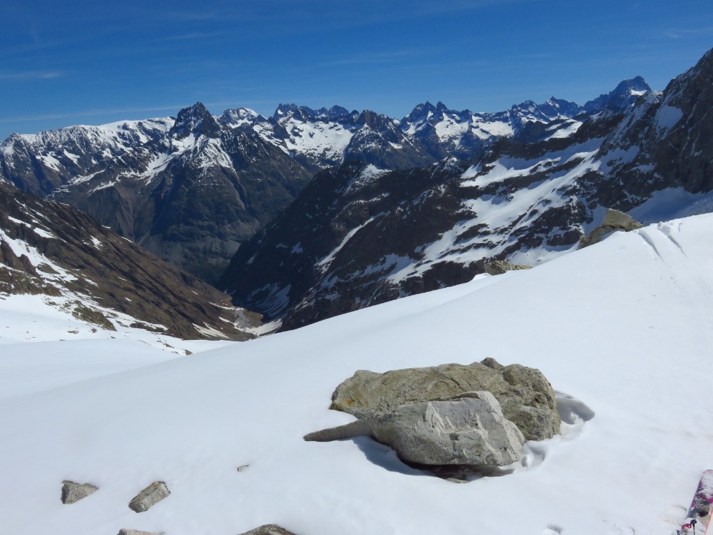 Meije, Grde Ruine, Ecrins vus du pt 3020