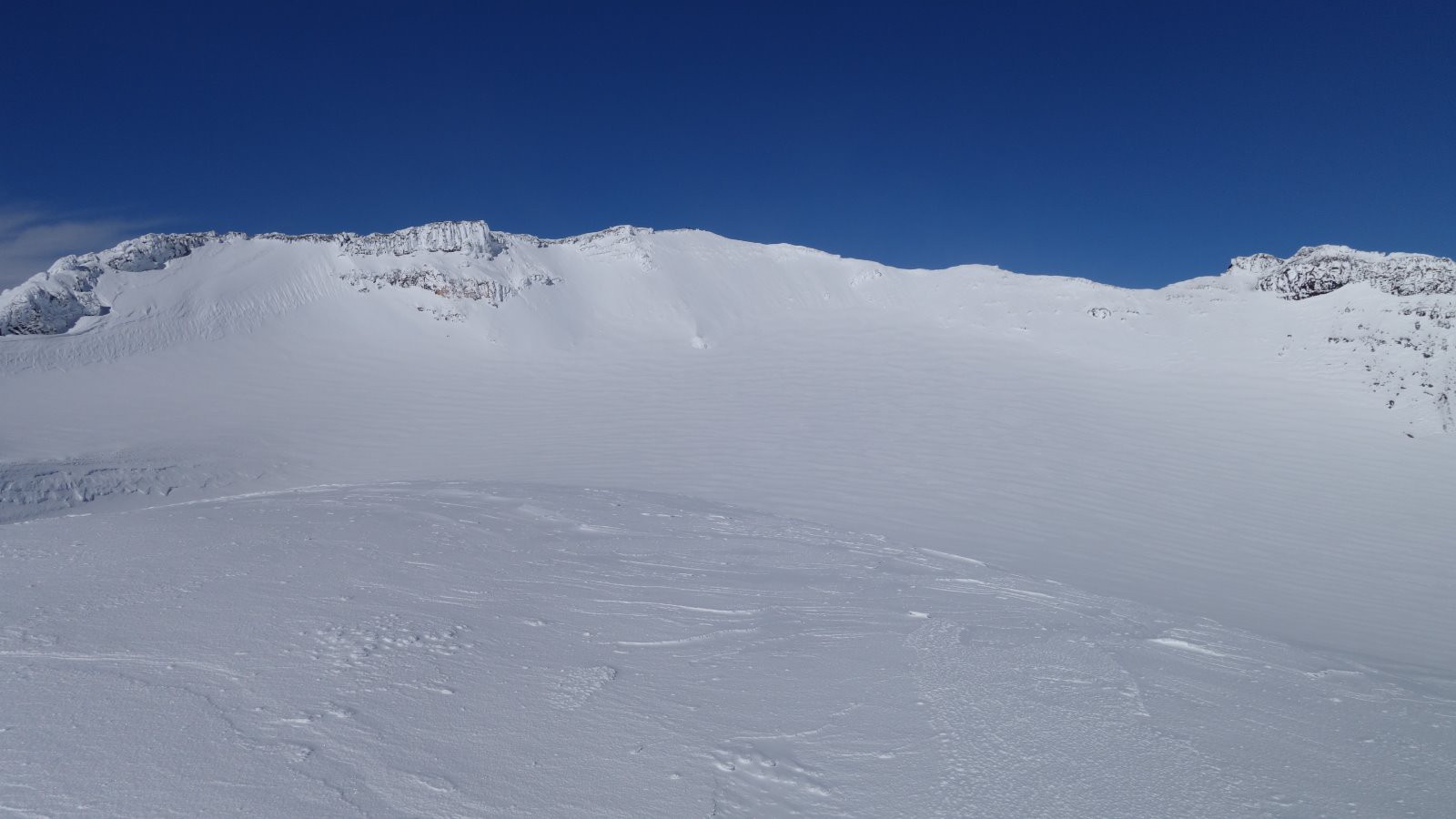 Le sommet Sud skié il y a près de 15 jours