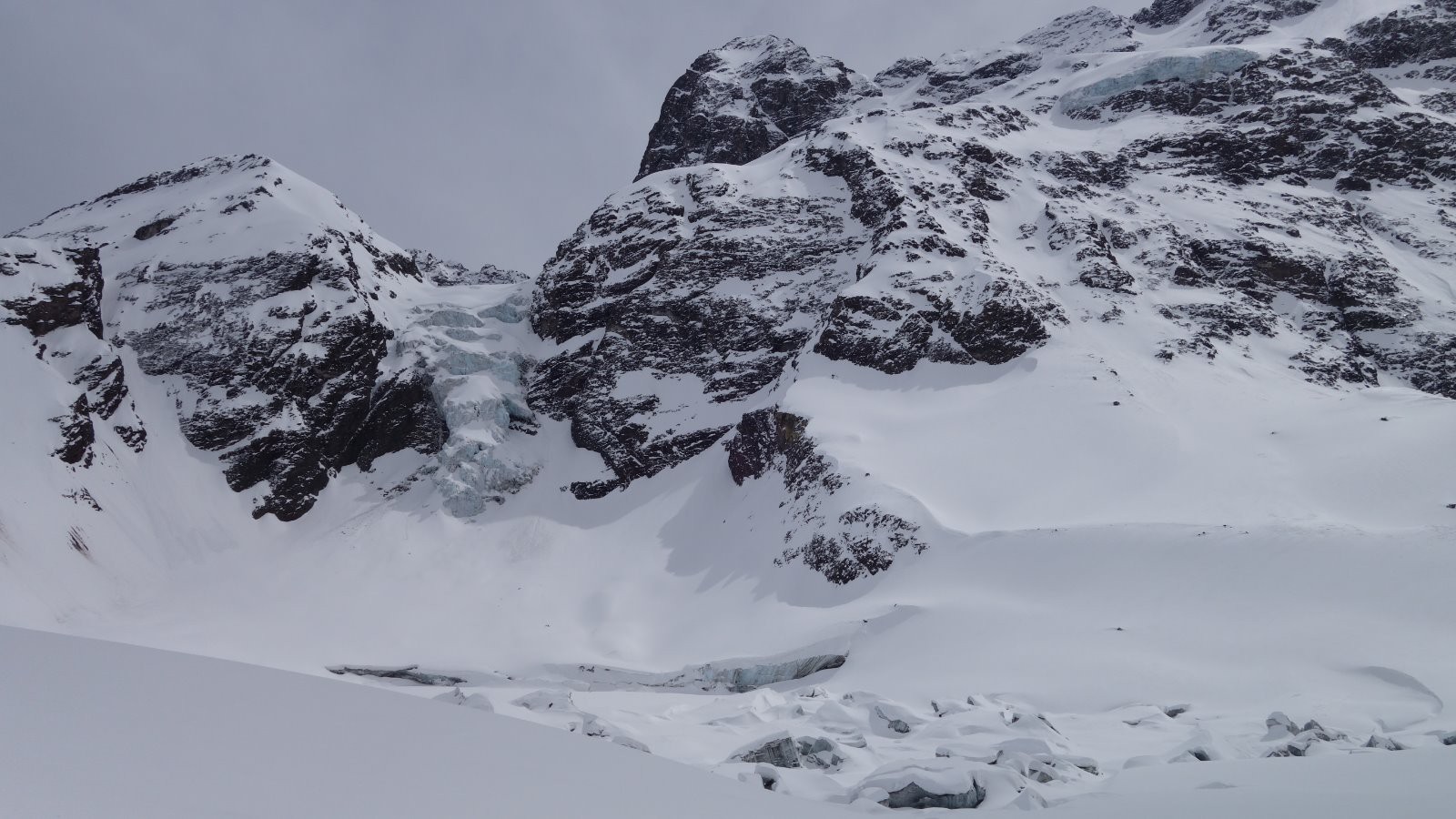 Le Cerro Morado et son glaciar pris au téléobjectif