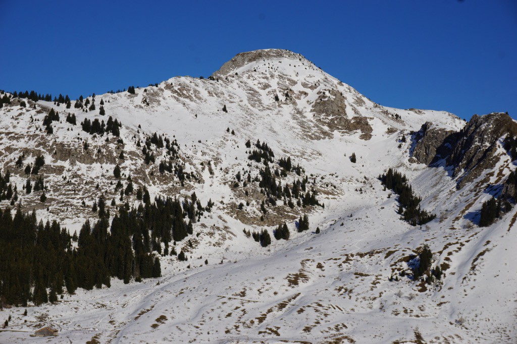 Vue sur la Haute-Pointe tracée