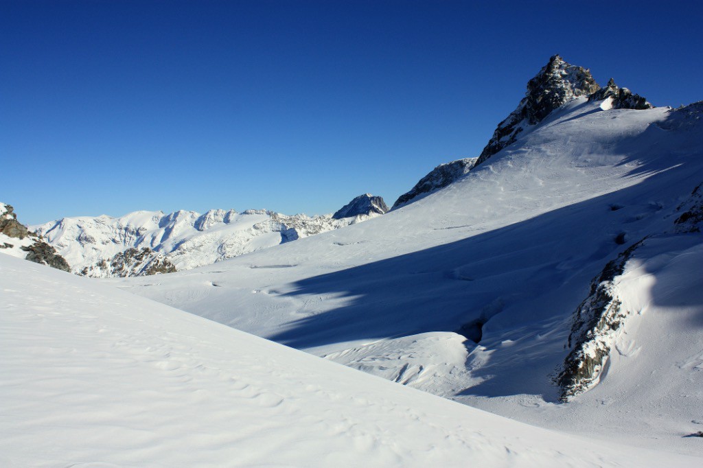 Glacier de Gébroulaz et l'Aiguille de Polset