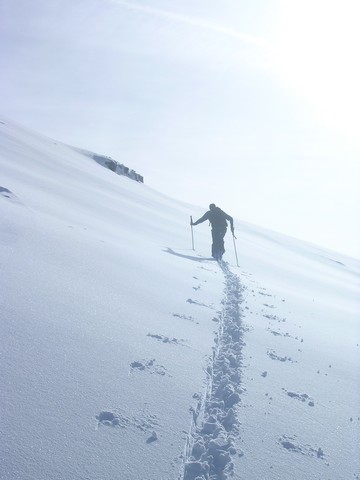 Avant l'épaule : Vers le col de Platé