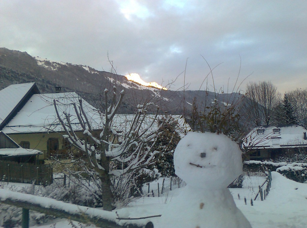 Le Mont Colombier en feu...