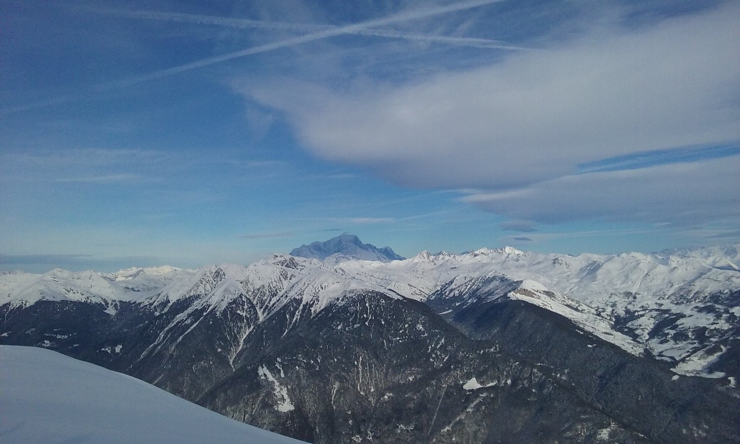 le Mt Blanc s'ombrage..