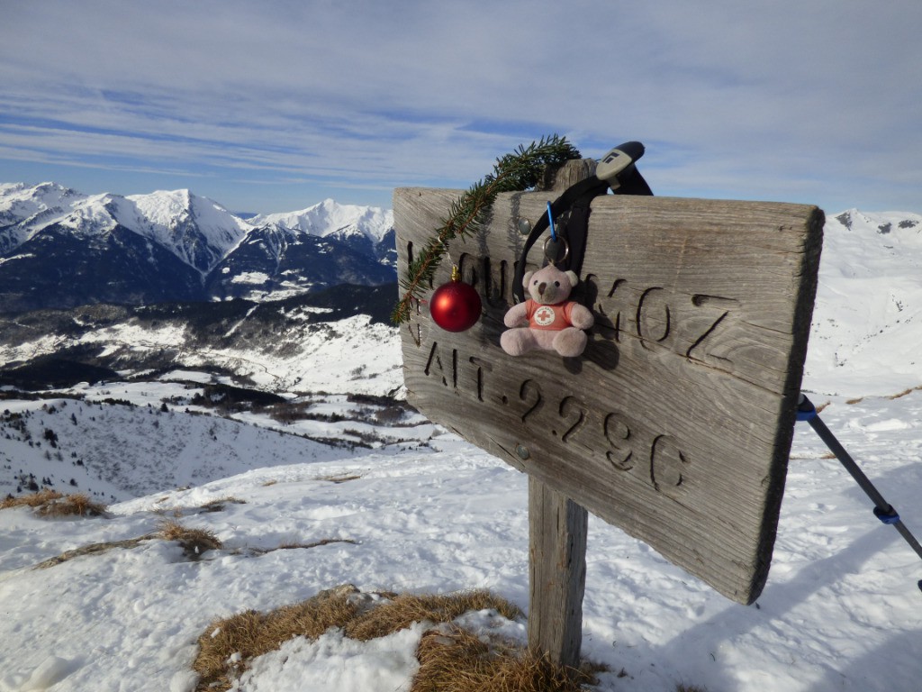 L'Ours de Noël a préparé quelques décorations au sommet