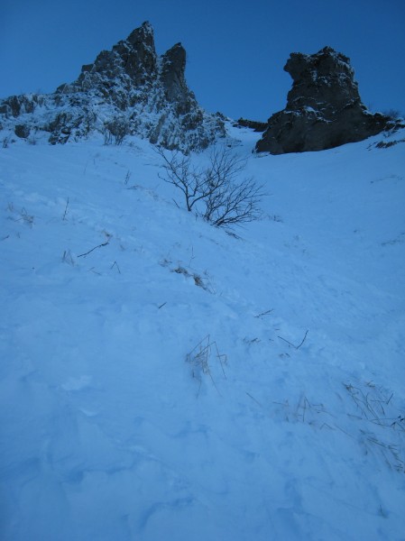 Couloir du Moine : Variante