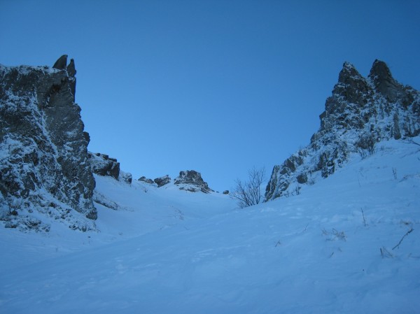 Couloir du Moine : Côté obscur
