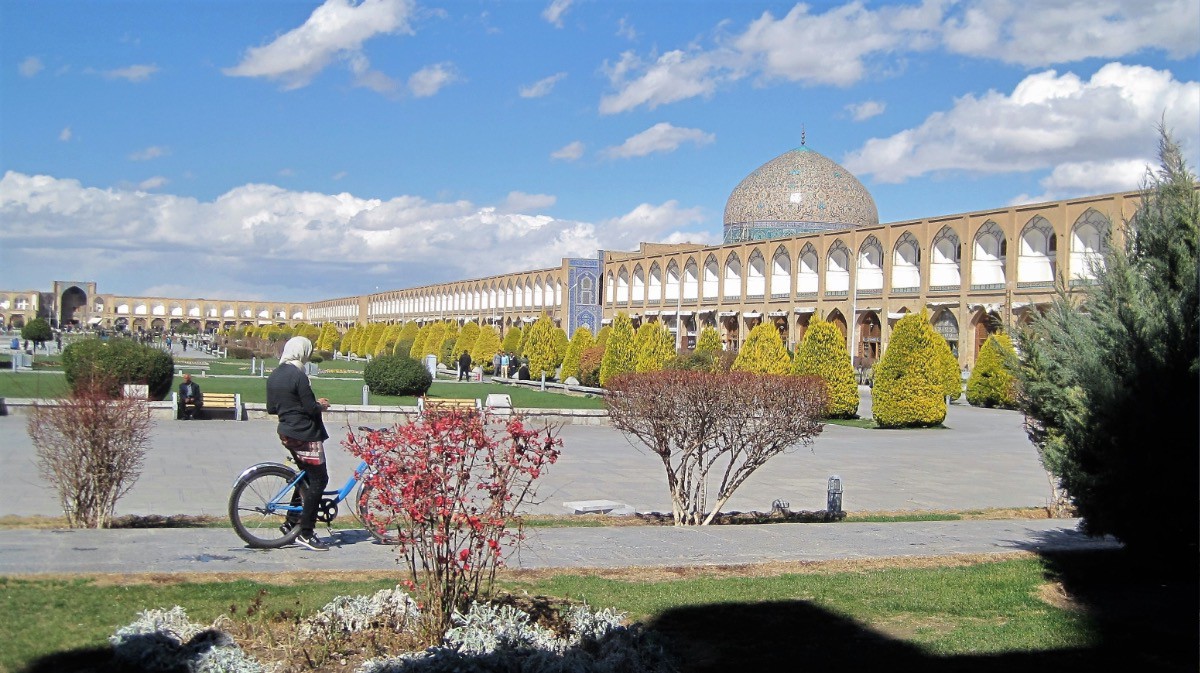 Sur la place de l'Imam, Isfahan
