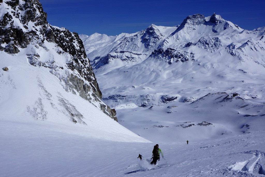 Descente nord des domes.