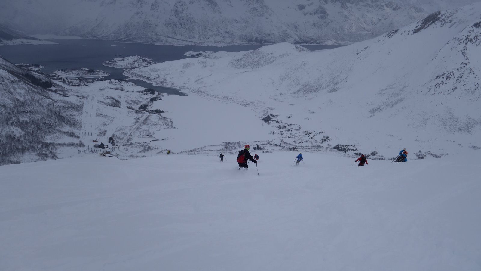 Du très bon ski avec vue fjord