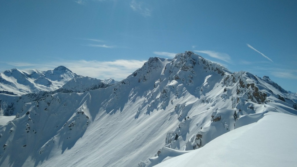 Couloir Nord du Ravin de Chabrelle vu du pt: 2509m.