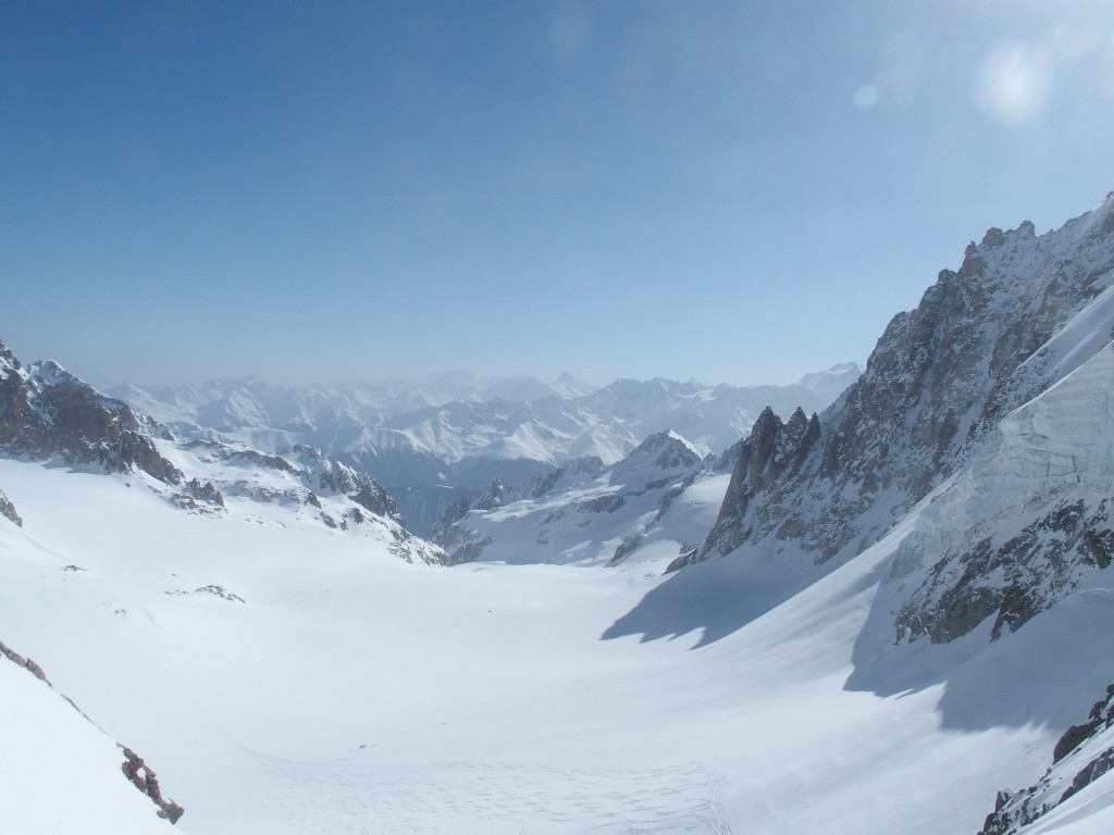 Le glacier de Saleina depuis le col