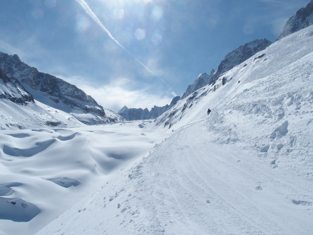 La piste dammée des montets