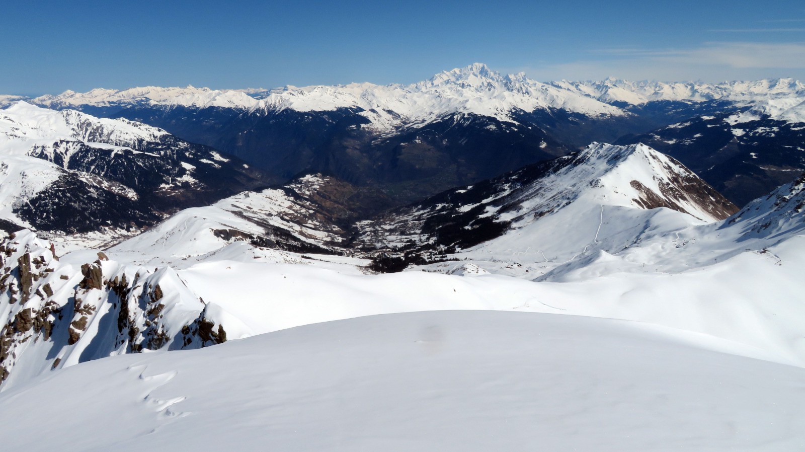 Val Morel et le Mt Blanc.