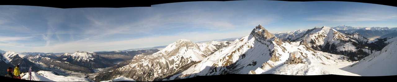 Panorama : Panorama depuis le sommet de Tré le Mollard.