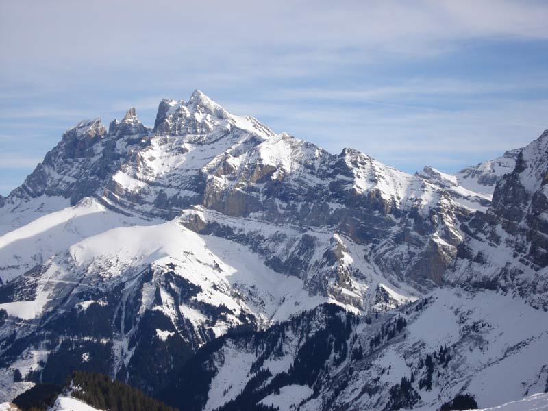 Dents du Midi : Très beaux sommets suisse que sont les Dents du Midi.