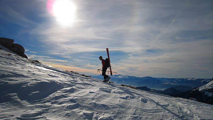 Dent de Crolles : Arrivée sous de belles couleurs