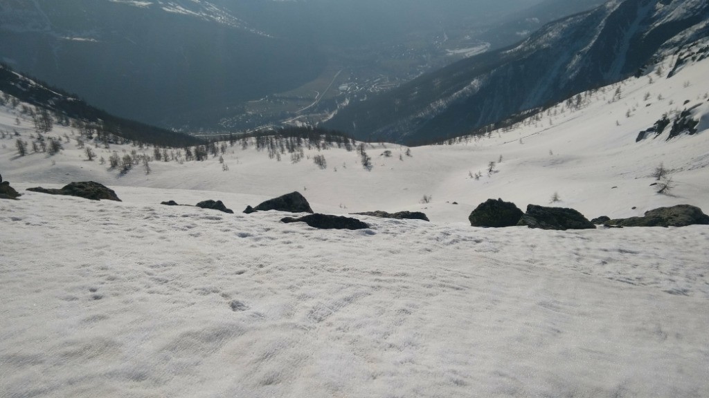 #12 Partie basse de la Montagne du Vallon: excellent ski juqu Partie basse de la Montagne du Vallon: excellent ski juqu'à l'entrée du ravin.