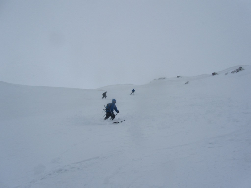 Jour blanc pas simple le ski