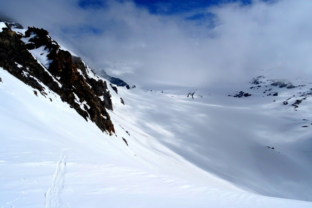 glacier de Chaviere depuis le col Pierre Lory