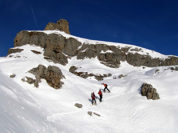 Aiguille Rouge de Varan : Fin de la montée devant l'aiguille rouge de varan