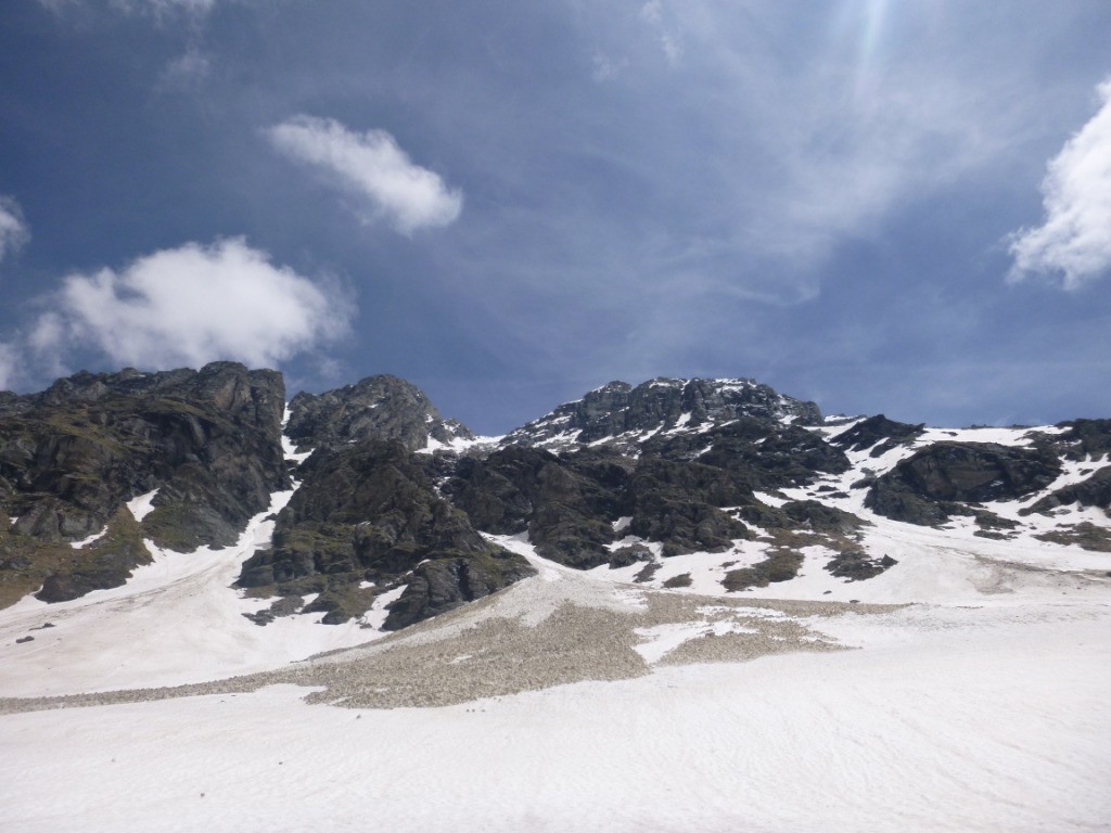 grosse avalanche récente sous le Mont d' Ambin