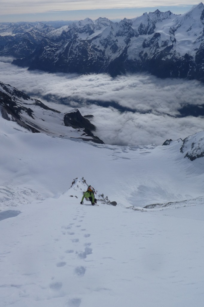 Le long de l'éperon.